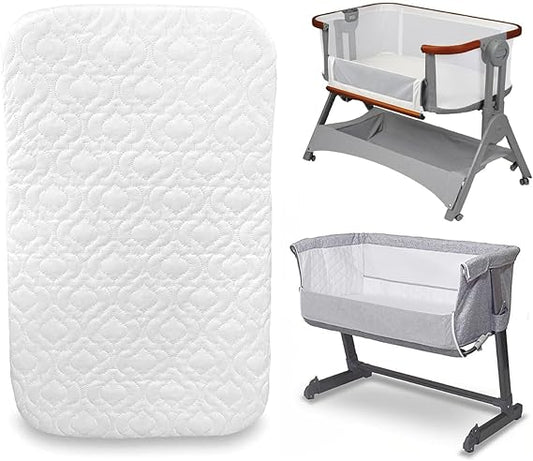 Next to Me Bedside Crib Mattress Compatible to Fit Baby & Toddler Crib Super Soft & Extra Thick Foam Breathable Quilted Cover (83 X 50 X 5cm)