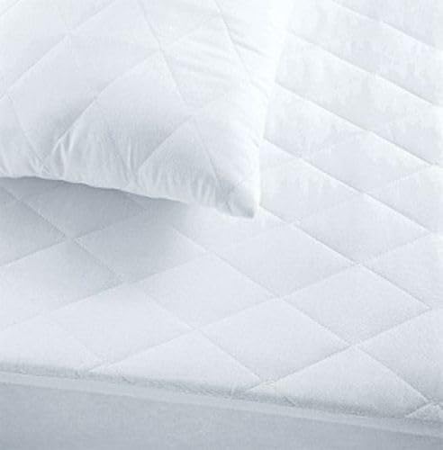 Quilted Waterproof Mattress Protector – Microfibre 85 GSM Cover & Hollowfibre Fill, TPU 100% Waterproof, Breathable & Noiseless – Deep Fit 30cm – Dust-Mite Resistant – White | Double Size