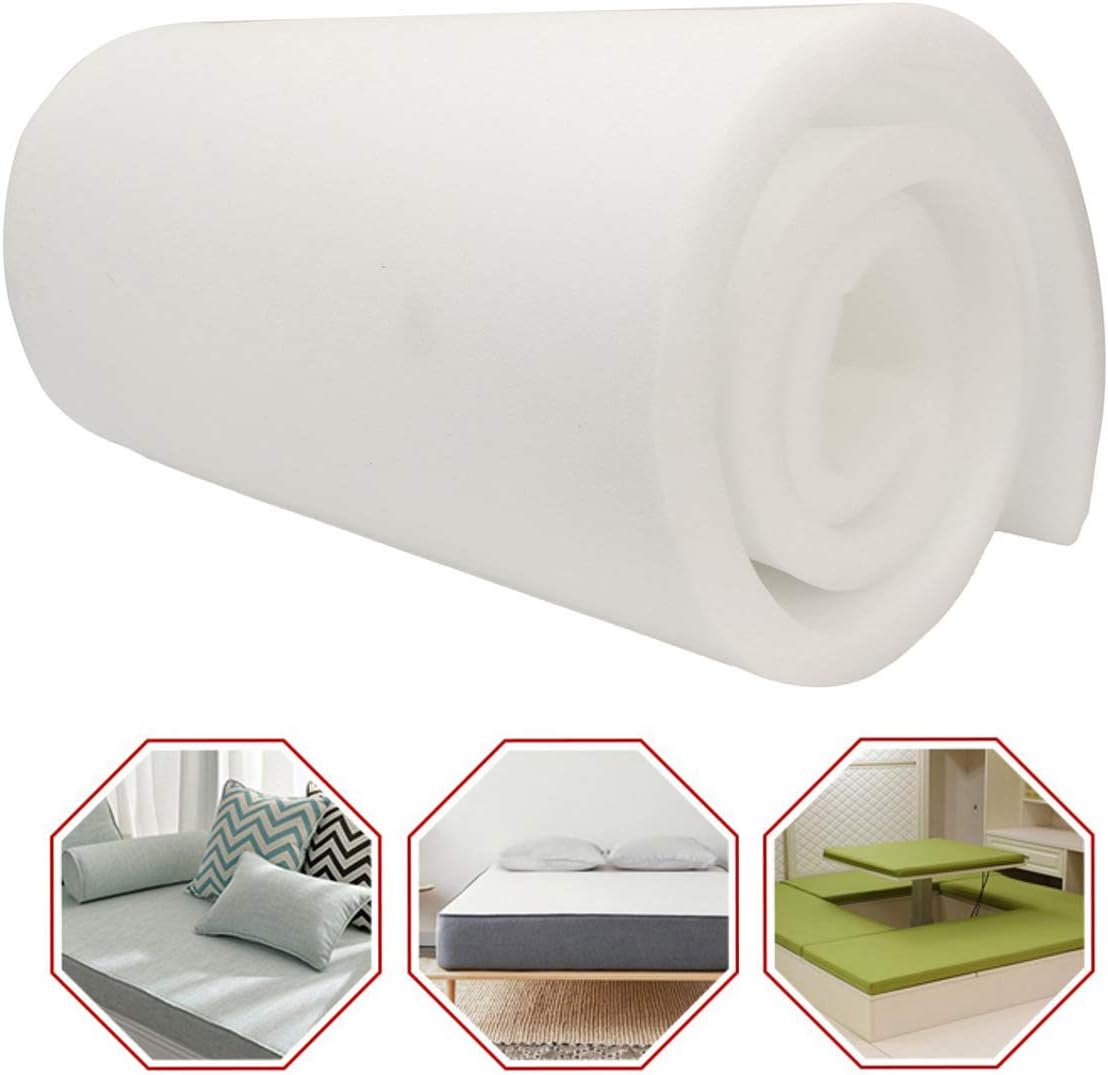 High Density Upholstery Foam Cushion Cut to Any size Replacement Sofa Bench Chair