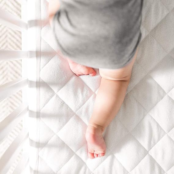 M&A STYLE Travel Cot Mattress - Fully Breathable/Removable Anti Allergenic Quilted Cover - Toddler Bedding Nursery Protector (95cm x 65cm x 10cm)