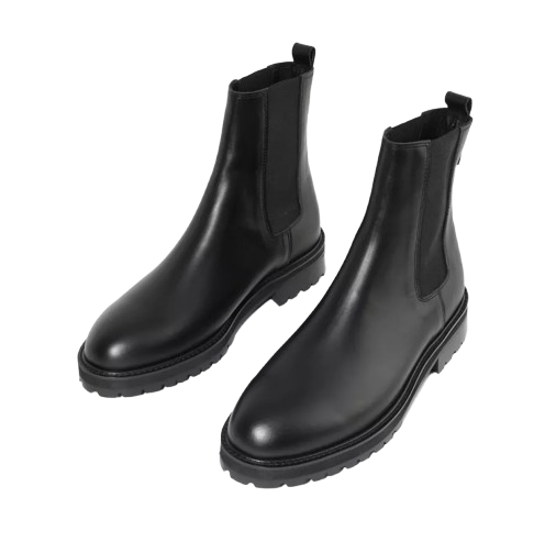 Men Shoes Handmade Firenze Atelier Matte Black Leather Round Toe Ankle Chelsea