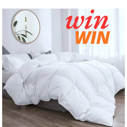 13.5 Tog Duvet Quilt Winter Microfiber 10% Extra Fill Box Stitched Hotel Quality