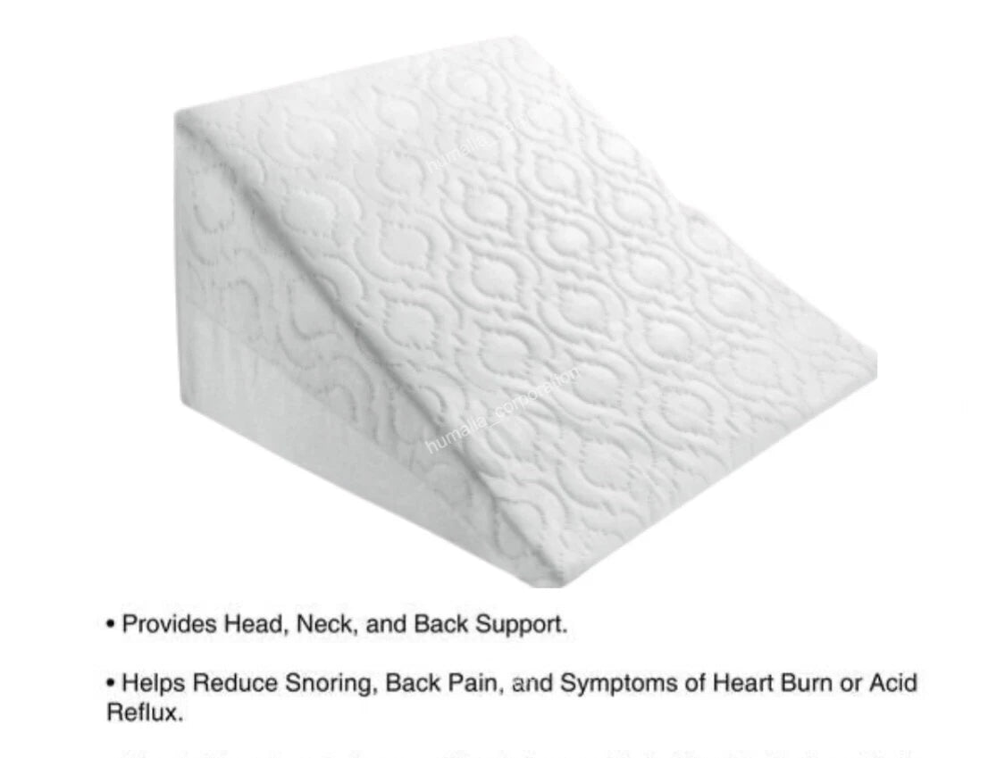 Wedge Pillow Bed Rest Cushion Back Leg Support UK Foam Acid Reflux Orthopaedic