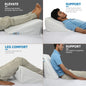 Wedge Pillow Bed Rest Cushion Back Leg Support UK Foam Acid Reflux Orthopaedic