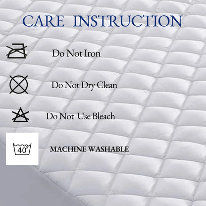Microfibre Mattress Protector 12cm Deep Quilt 100% Waterproof Fit Cover uk size
