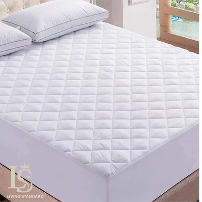 EXTRA DEEP QUILTED MATTRESS PROTECTOR FITTED BED COVER 100% WATERPROOF DOUBLE