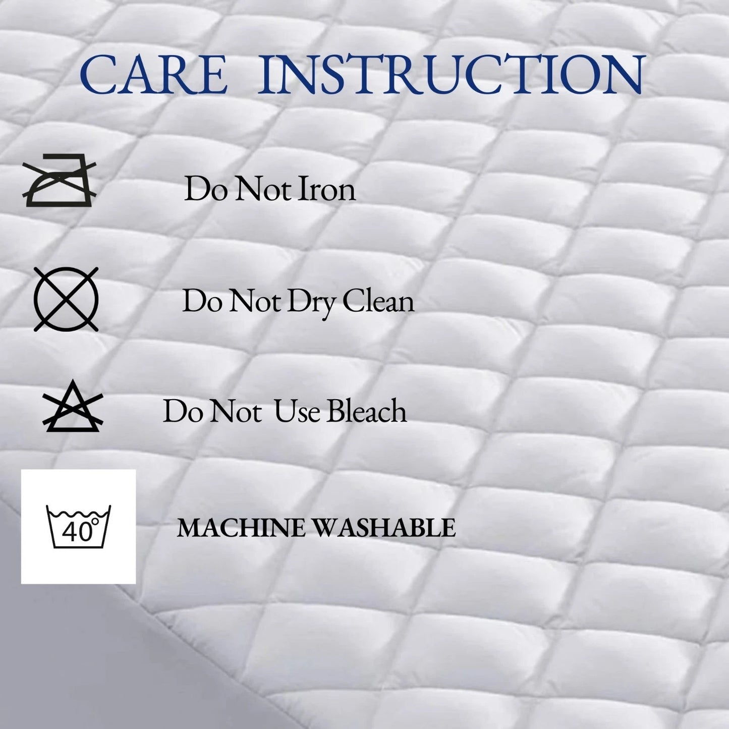 EXTRA DEEP QUILTED MATTRESS PROTECTOR FITTED BED COVER 100% WATERPROOF DOUBLE