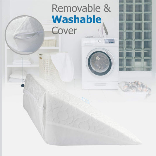 Wedge Pillow Acid Reflux Bed Rest Cushion Back & Leg Orthopaedic Support UK Foam